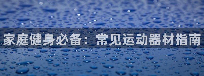 意昂3代理：家庭健身必备：常见运动器材指南