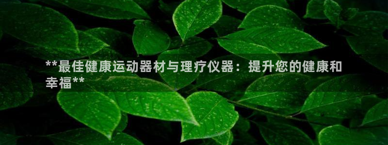 意昂体育3平台注册流程视频：**最佳健康运动器材与理