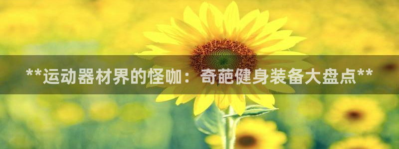 意昂3集团E.ON：**运动器材界的怪咖：奇葩健身装